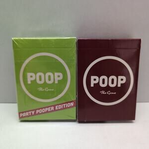 Poop The Game and Party Pooper Edition Cards Breaking Games Family Fun